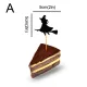 12 Pieces Halloween Cupcake Toppers, Ghost Pumpkin Bat Party Decoration, Signle-Sided