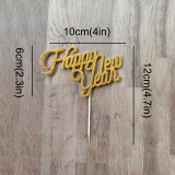12 PCS 2025 Happy New Year Cupcake Toppers,Hello 2025 Cake Topper Supplier
