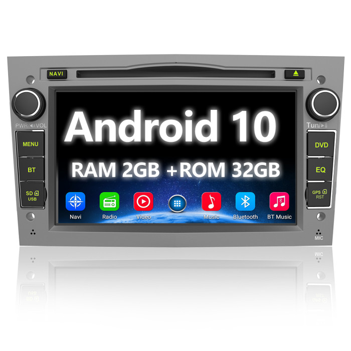 € 259.00 - AWESAFE Android 10.0 Autoradio 2 Din con Navigatore [2G+32GB] 7  Pollici Car Radio per Opel Meriva Corsa Zafira Vivaro Antara Bluetooth WIFI  DSP CD DVD USB RDS DAB+ Mirror