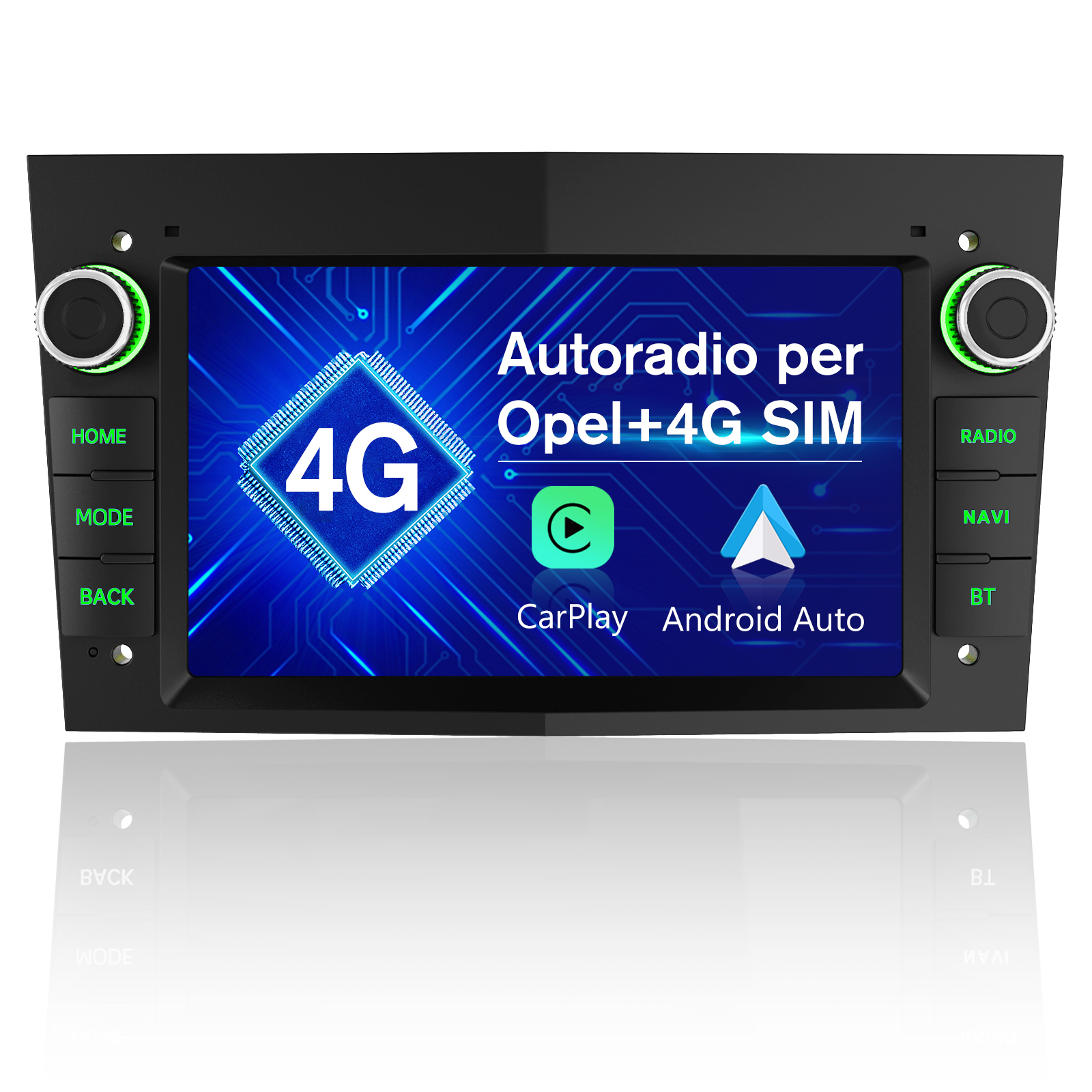 € 299.00 - AWESAFE Android con 4G SIM Autoradio per Opel Meriva Corsa  Zafira Vivaro Antara Tigra [4G+64GB] 7 Pollici Car Radio con CarPlay  Android Auto Navigatore BT WIFI DSP RDS (Nero