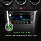 AWESAFE Radio Coche 7 Pulgadas con Pantalla Táctil 2 DIN para Opel, Opel Autoradio con Bluetooth/GPS/FM/RDS/CD DVD/USB/SD, Apoyo Mandos Volante, Mirrorlink y Aparcacimiento (Negra)