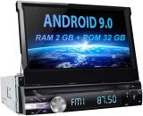 AWESAFE Android 9.0 [2GB+32GB] 7 Pulgadas Pantalla Universal 1 DIN Radio, Autoradio 1 DIN con CD DVD/WiFi/Navegador GPS/Bluetooth/Mandos Volantes/RDS/USB/SD/Subwoofer/Mirror Link