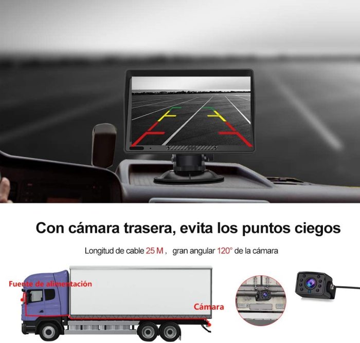 € 112.99 - AWESAFE Navegador GPS para Camiones y Coches con Bluetooth y Cámara  Trasera de 9 Pulgadas Pantalla LCD Multimedia, con Actualizaciones de Mapas  de Europa para Toda la Vida - es.awesafeshop.com