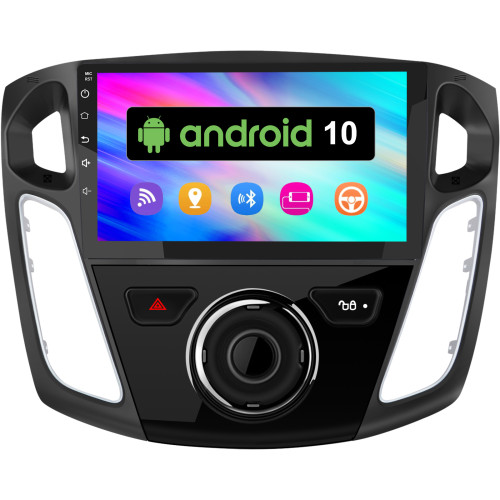 AWESAFE Android 10.0 [2GB+32GB] Radio Coche para Ford Focus Mk3 2012-2017 con 9 Pulgadas Pantalla Táctil, Autoradio con Bluetooth/GPS/WiFi/FM/USB/RCA, Apoyo Mandos Volante, Aparcamiento, MirrorLink