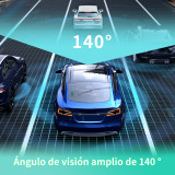 AWESAFE Dash CAM WiFi Cámara de Coche con Full 1080P HD 140 °, Cámara de Tablero de Cabina Delantera e Interior para automóviles| Sensor G| Grabación en Bucle| Visión Nocturna| Detección de Movimiento