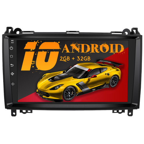 AWESAFE Android 10.0 [2GB+32GB] Radio Coche con Pantalla Táctil 9 Pulgadas para Mercedes-Benz, Autoradio para Clase A W169/Clase B W245/Clase V W639/Vito/Viano/W906/Sprinter 2500/3000, con Bluetooth
