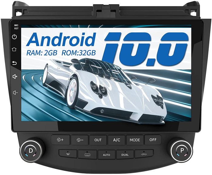 € 235.99 - AWESAFE Android 10.0 [2GB+32GB] Radio Coche para Honda Accord  VII con 10.1 Pulgadas Pantalla Táctil 2 DIN , Autoradio con Bluetooth /GPS/FM/RDS/USB/RCA, Apoyo Mandos Volante, Mirrorlink y Aparcamiento -  es.awesafeshop.com