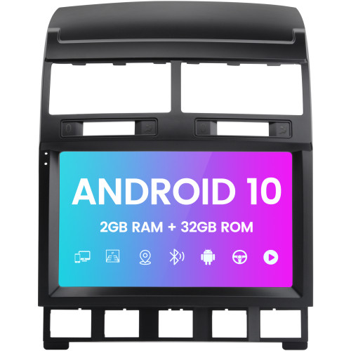 AWESAFE Android 10.0 [2GB+32GB] Radio Coche con Pantalla Táctil 9 Pulgadas para VW Touareg 2003-2010 , Autoradio para Volkswagen con Bluetooth/GPS/FM/RDS/USB/RCA, Admite Mirrorlink y Aparcamiento