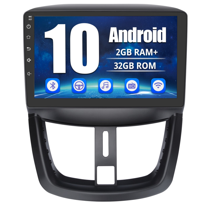 AWESAFE Android 10.0 [2GB+32GB] Radio de Coche para Peugeot 207 2006-2015,  9 Pulgadas