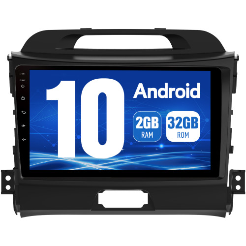 AWESAFE Android 10.0 [2GB+32GB] Radio Coche con Pantalla Táctil 9 Pulgadas para Kia Sportage 3 2010-2016, Autoradio con Carplay/WiFi/Bluetooth/GPS/FM/RDS, Admite Mandos Volante y Aparcamiento