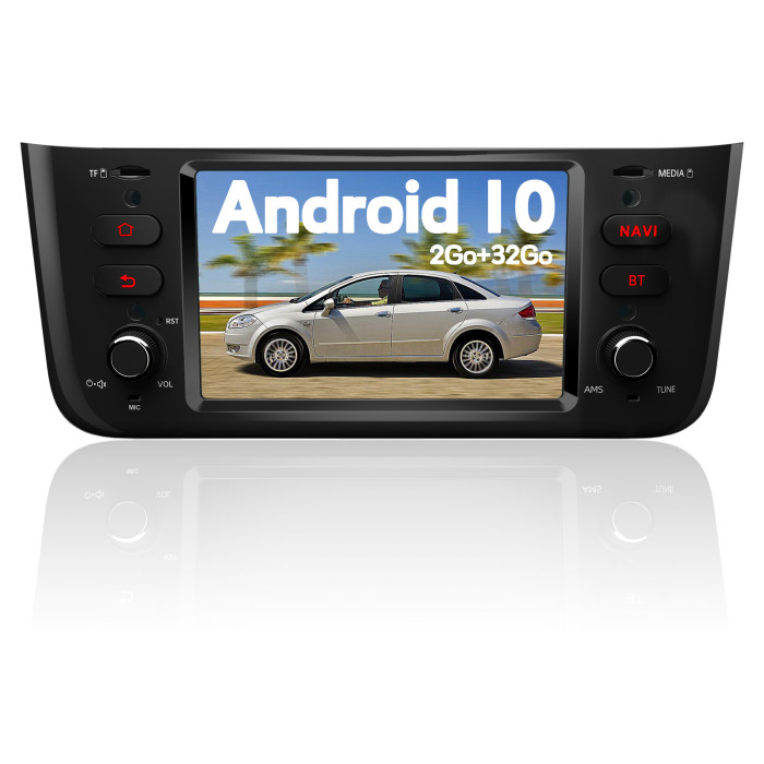€ 256.99 - AWESAFE Autoradio Android 10.0 pour Fiat Linea Punto Evo  2012-2015,[2Go+32Go],Lecteur 6.2 Pouces Écran Tactile avec GPS Bluetooth  WiFi USB RDS,Support Mirrorlink/Commande au Volant/Aide au Parking -  fr.awesafeshop.com