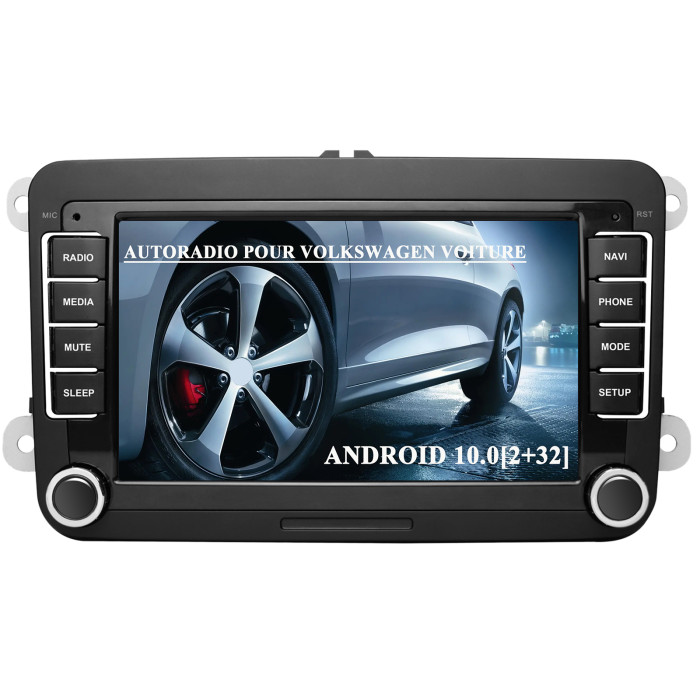 € 209.00 - AWESAFE Autoradio Android pour Golf 5 6 VW Passat Polo Seat  Skoda, 7 “ HD écran Tactile , intégré Bluetooth carplay Android Auto  RDS,GPS,WiFi[2Go+32Go] - fr.awesafeshop.com
