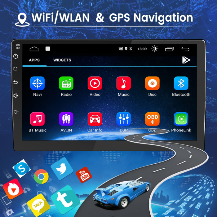 € 210.00 - Android 10 Autoradio für VW Golf 6, 2G+32G, 9 Zoll Touchscreen,  mit Blende, Navigation Bluetooth MirrorLink RDS WiFi Unterstützung -  de.awesafeshop.com