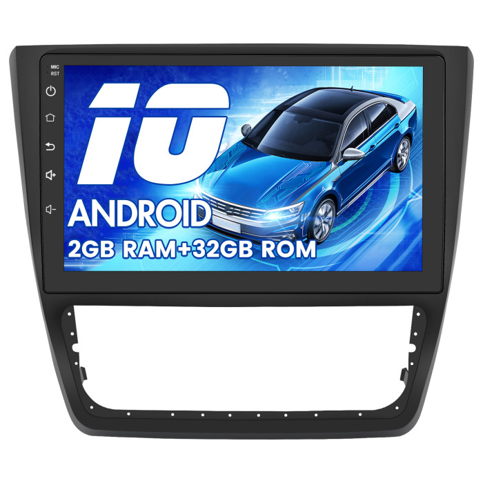 € 225.00 - Android 10 Radio für Skoda Yeti 2009-2014, 2G+32G, 10 Zoll  Touchscreen, mit Blende, Navigation Bluetooth MirrorLink RDS WiFi  Unterstützung - de.awesafeshop.com