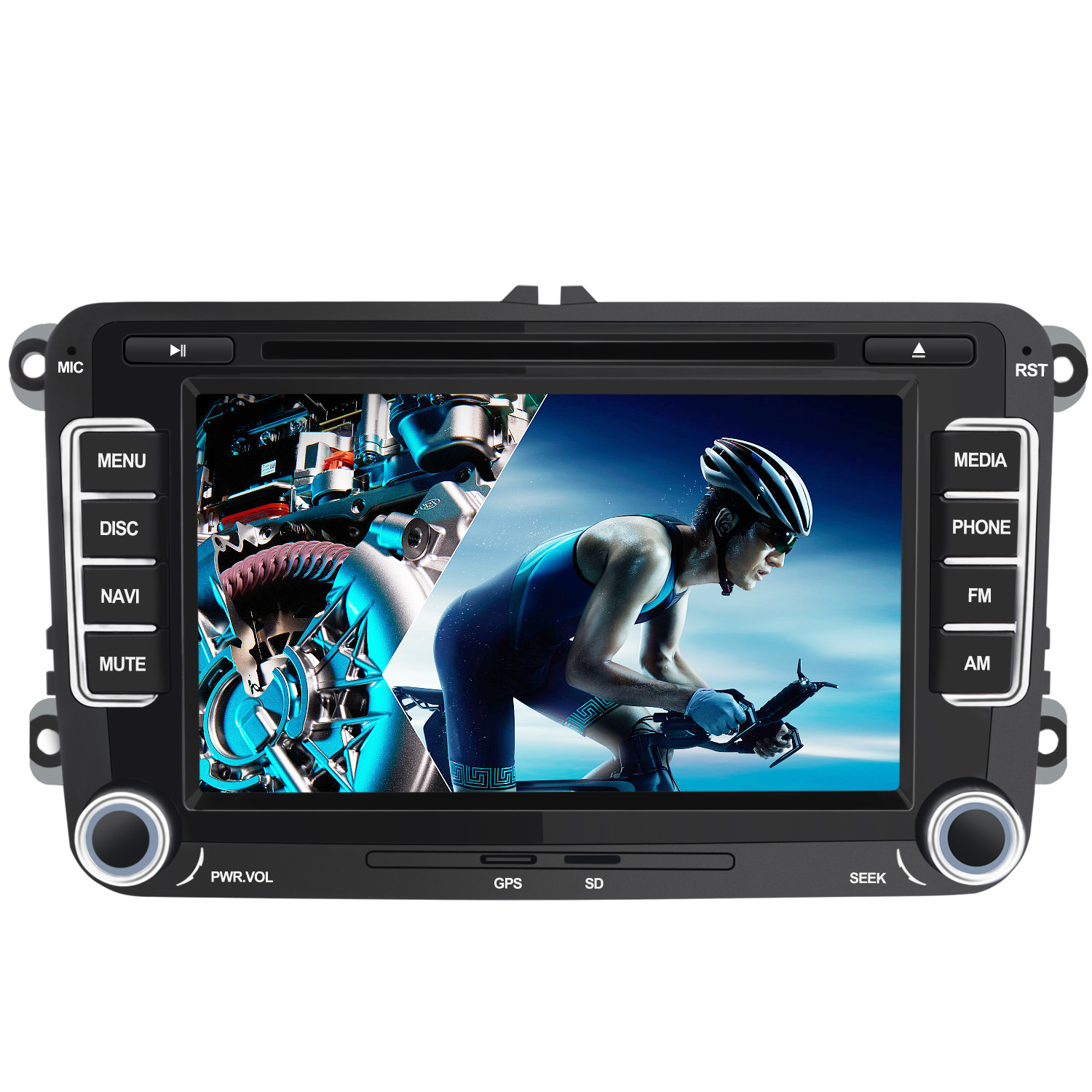 Android Auto Navigation Stereo 7 Zoll 2 Din Autoradio für VW Golf/Polo/Tiguan/Passat/b7/b6/SEAT/leon/Skoda/Octavia Luckdragon Autoradio mit Navi für Volkswagen Keine Kamera 