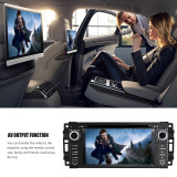 Car Stereo Radio with Bluetooth 6.2 Inch Touch Screen Multimedia Player with Mirror Link,Steering Wheel Control,CD,DVD,FM Radio Head Unit for Jeep Wrangler Chrysler Dodge Ram