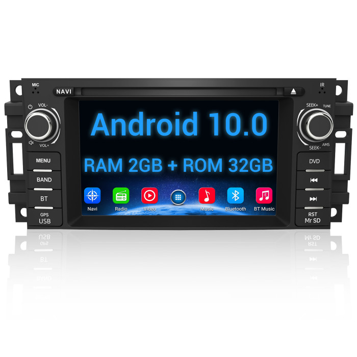 US$  - Android  Car Stereo Radio  Inch Touch Screen with  Bluetooth GPS Support Apple Carply Andriod Auto Head Unit for Jeep Wrangler  JK Grand Cherokee Compass Chrysler Dodge Ram 