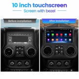 AWESAFE Car Radio Stereo 10 inch Touch Screen for Jeep Wrangler 2011 2012 2013 2014 Andriod 10 with Bluetooth Support Apple Carplay Andriod Auto