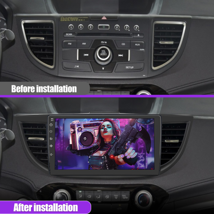 US$ 209.00 - AWESAFE Car Radio Andriod 10.0 for Honda CRV 2012-2016 Touch  Screen Stereo 10 inch Support Bluetooth WiFi GPS Navigation Mirror Link SWC  - www.awesafeshop.com