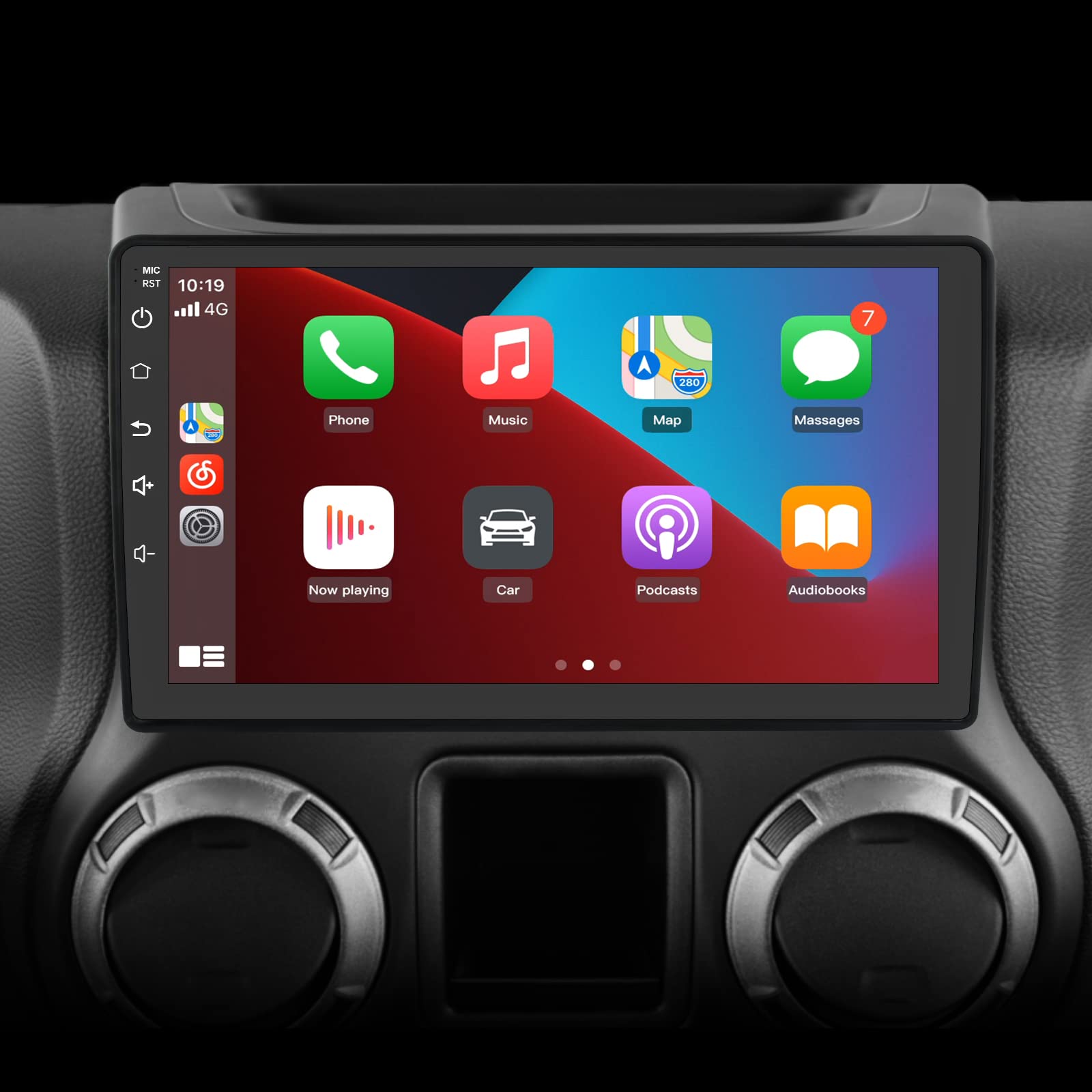 US$  - AWESAFE Car Radio Stereo Andriod 10 for Jeep Wrangler JK 2007-2018  Head Unit with Built in Apple Carplay Andriod Auto 