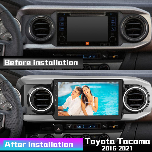 AWESAFE Car Radio Stereo for Toyota Tacoma 2016-2021 Android 10 Touch Screen Head Unit Wireless Carplay Wired Andriod Auto Bluetooth GPS Navigation
