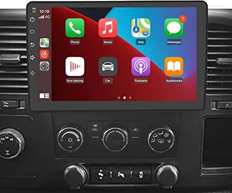 AWESAFE Car Radio Stereo for Chevy Chevrolet Silverado Tahoe Equinox GMC Sierra Yukon with Wireless Apple CarPlay Andriod Auto 10 inch Touch Screen