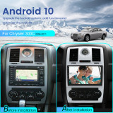 AWESAFE Car Radio Stereo Andriod 10 for Chrysler 300C 2004-2011 with Apple CarPlay Andriod Auto