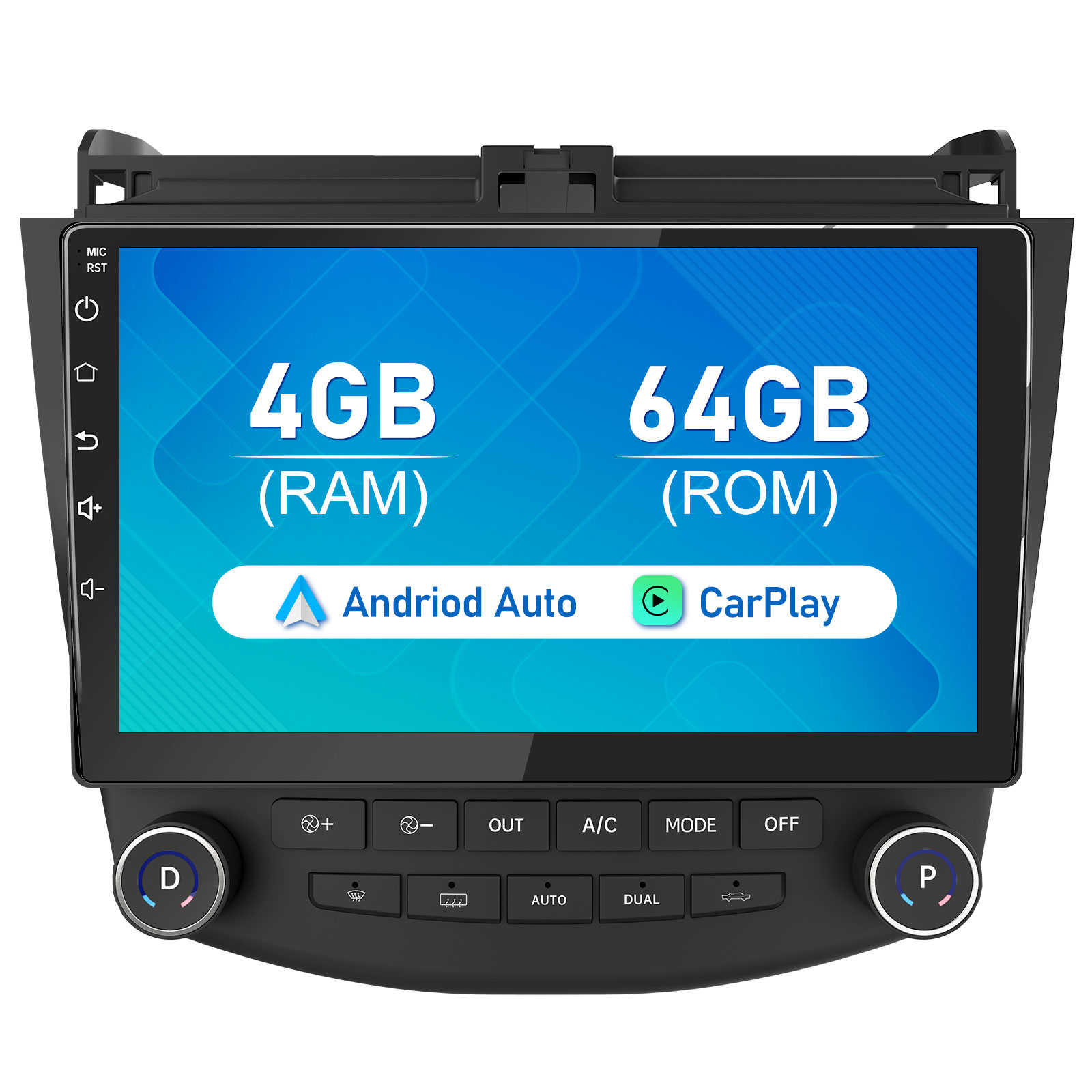 US$ 263.99 AWESAFE Car Radio Stereo 4G Andriod 10 with Built in Carplay  for Honda Accord 7th 2003-2007