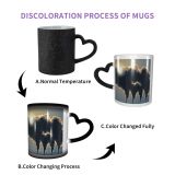NC Ceramic Photo Coffee Mugs,Air Pollution Atmosphere Carbon Dioxide Change Chemical Chimney Cloud Sky Coal Fired,Custom Picture Mug Magic Heat Sensitive Color Changing Mug Milk Tea Cup Personalized