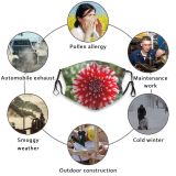 NC Blossom Images Plant Dahlia PNG Flower Daisies Petal Daisy Dust Washable Reusable Filter and Reusable Mouth Warm Windproof Cotton Face