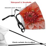 NC Blossom Images Plant Dahlia Flower Public Wallpapers Domain Dust Washable Reusable Filter and Reusable Mouth Warm Windproof Cotton Face