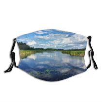 NC Azure Sky Lake Cloud Bleue Wallpapers Land Ottawa Pictures Mer Commons Images Dust Washable Reusable Filter and Reusable Mouth Warm Windproof Cotton Face