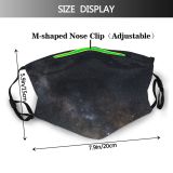 NC Astronomy Sky Summer Dark Outer Way Wallpapers Grey Pictures England Universe Constellation Dust Washable Reusable Filter and Reusable Mouth Warm Windproof Cotton Face