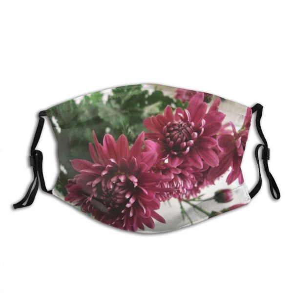 NC Blossom Images Plant Dahlia Pottery Flower Jar Free Chrysanthemum Vase Dust Washable Reusable Filter and Reusable Mouth Warm Windproof Cotton Face