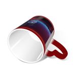 NC Ceramic Photo Coffee Mugs,Outer Space Alien Planet Landscape Scenery Dark Futuristic Arid Barren Topics Digitally,Custom Picture Mug Magic Heat Sensitive Color Changing Mug Milk Tea Cup Personali