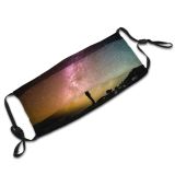 NC Astronomy Sky Wallpapers Pictures Universe Desktop Galaxy Magic Star Blog Images Space Dust Washable Reusable Filter and Reusable Mouth Warm Windproof Cotton Face