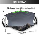 NC Astronomy Sky Public Valley Wallpapers Yosemite Domain National Pictures Park Universe Mountain Dust Washable Reusable Filter and Reusable Mouth Warm Windproof Cotton Face