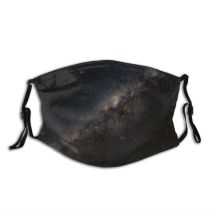 NC Astronomy Sky Public Outer Wallpapers Grey Way Domain Pictures Universe Solitaire System Dust Washable Reusable Filter and Reusable Mouth Warm Windproof Cotton Face