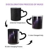 NC Ceramic Photo Coffee Mugs,Opportunity Eternity Galaxy Outer Space Star Nebula Sky Solar System Andromeda Imagination,Custom Picture Mug Magic Heat Sensitive Color Changing Mug Milk Tea Cup Person