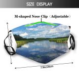 NC Azure Sky Lake Cloud Bleue Wallpapers Land Ottawa Pictures Mer Commons Images Dust Washable Reusable Filter and Reusable Mouth Warm Windproof Cotton Face