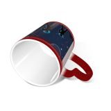 NC Ceramic Photo Coffee Mugs,Outer Space 970 979 Cartoon Comic Science Astronaut Cosmonaut Couple Relationship Explorer,Custom Picture Mug Magic Heat Sensitive Color Changing Mug Milk Tea Cup Person