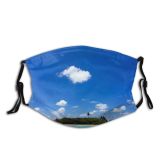 NC Azure Atoll Sky Wallpapers Land Pictures Coast Sea Ocean Shoreline Maldive Images Dust Washable Reusable Filter and Reusable Mouth Warm Windproof Cotton Face - Mass customization link