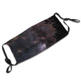 NC Astronomy Sky Way Wallpapers Rocky National Pictures Park Universe Ripple Mountain Galaxy Dust Washable Reusable Filter and Reusable Mouth Warm Windproof Cotton Face