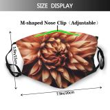 NC Blossom Images Plant Dahlia Flower Creative Commons Dust Washable Reusable Filter and Reusable Mouth Warm Windproof Cotton Face