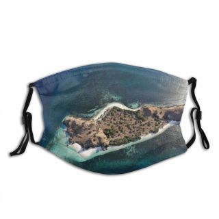 NC Atoll Wallpapers Grey Land Pictures Coast Sea Ocean Shoreline Images Beach Scenery Dust Washable Reusable Filter and Reusable Mouth Warm Windproof Cotton Face