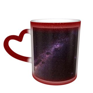 NC Ceramic Photo Coffee Mugs,Opportunity Eternity Galaxy Outer Space Star Nebula Sky Solar System Andromeda Imagination,Custom Picture Mug Magic Heat Sensitive Color Changing Mug Milk Tea Cup Person