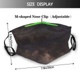 NC Astronomy Texture Outer Way Wallpapers Grey Pictures Universe Stairy System Galaxy Time Dust Washable Reusable Filter and Reusable Mouth Warm Windproof Cotton Face