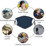 NC Astronomy Sky Texture Wallpapers Movement Exposure Pictures Star Motion Images Startrail Trail Dust Washable Reusable Filter and Reusable Mouth Warm Windproof Cotton Face