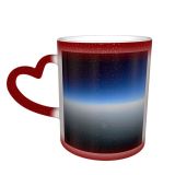 NC Ceramic Photo Coffee Mugs,Air Vehicle Airplane Beauty Colorado Commercial Space Flying Horizon Idyllic Non Urban,Custom Picture Mug Magic Heat Sensitive Color Changing Mug Milk Tea Cup Personaliz