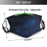 NC Astronomy Sky Saturation Public Outer Wallpapers Italy Domain Pictures Universe Skynight Galaxy Dust Washable Reusable Filter and Reusable Mouth Warm Windproof Cotton Face